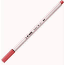 Feutre Pinceau STABILO Pen 68 Brush Rouge Terracotta - Pointe Flexible pour Hand Lettering et Coloriage