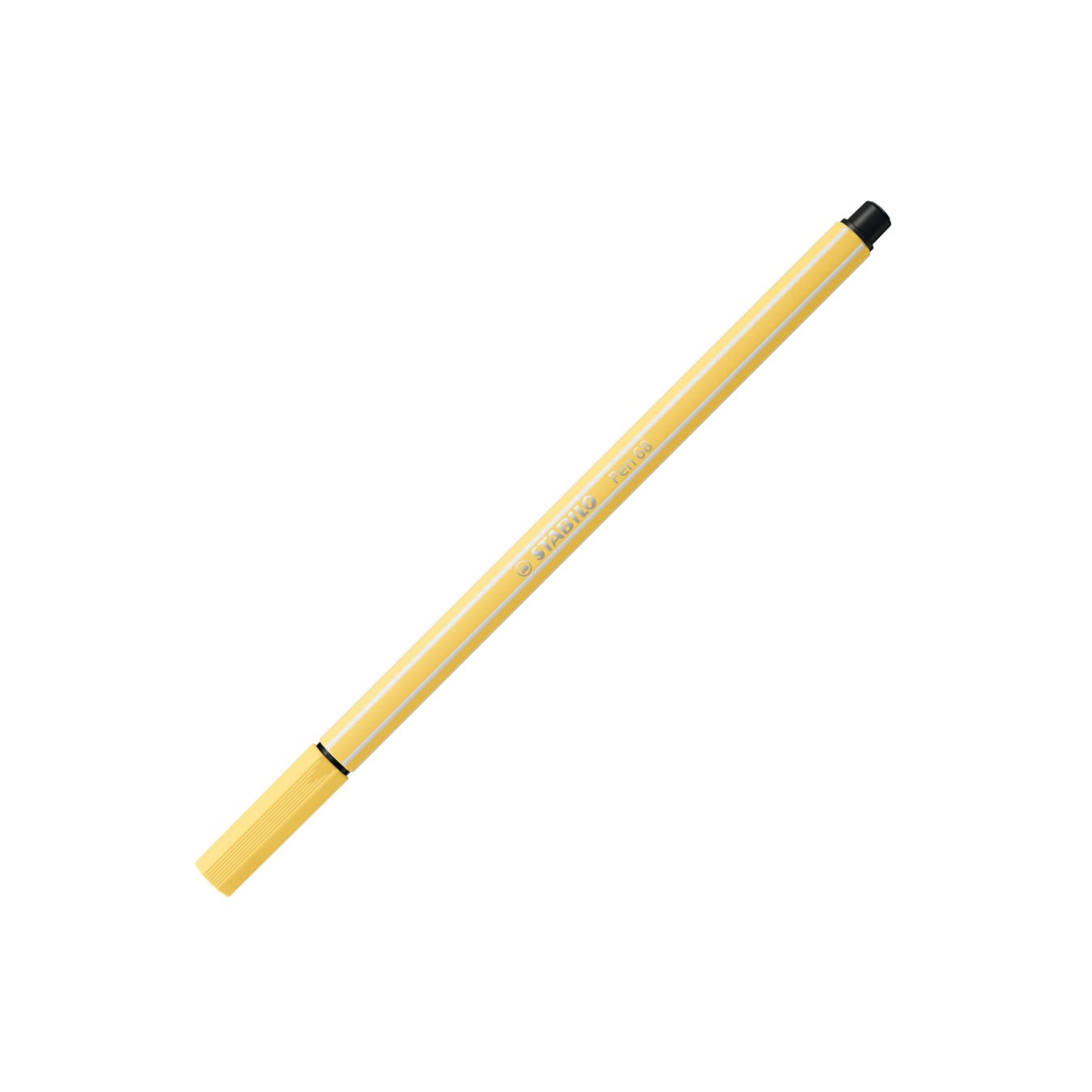Stylo feutre STABILO Pen 68 - Jaune clair 68/23 - Pointe moyenne pour dessin et écriture scolaire