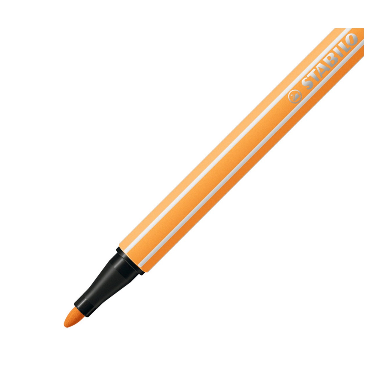 Stylo feutre STABILO Pen 68 - Orange Papaye 68/85 pour dessin et écriture