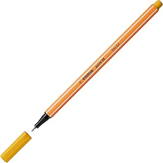 Feutre à Pointe Fine STABILO Point 88 - Jaune Curry 88/87 pour Dessin et Écriture Précise