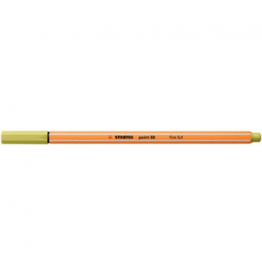 Feutre à pointe fine STABILO Point 88 - Jaune moutarde 88/67 pour dessin et écriture