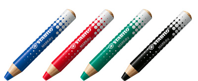 Crayon marqueur STABILO MARKdry - étui de 4 marqueurs à séchage rapide pour écriture et surlignage