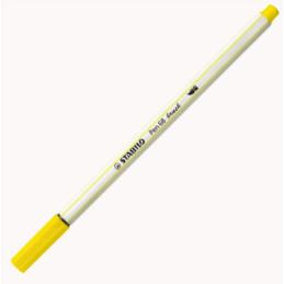 Feutre pinceau STABILO Pen 68 brush - Jaune citron 568/24 pour travaux manuels et hand lettering