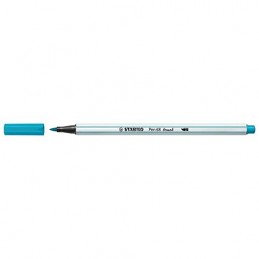 Feutre pinceau STABILO Pen 68 brush - Bleu clair, pointe flexible, pour hand lettering et coloriage
