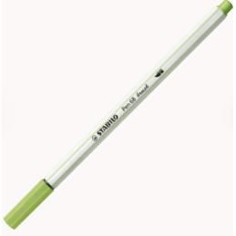 Feutre pinceau STABILO Pen 68 brush - Vert pistache 568/34 pour travaux manuels et hand lettering