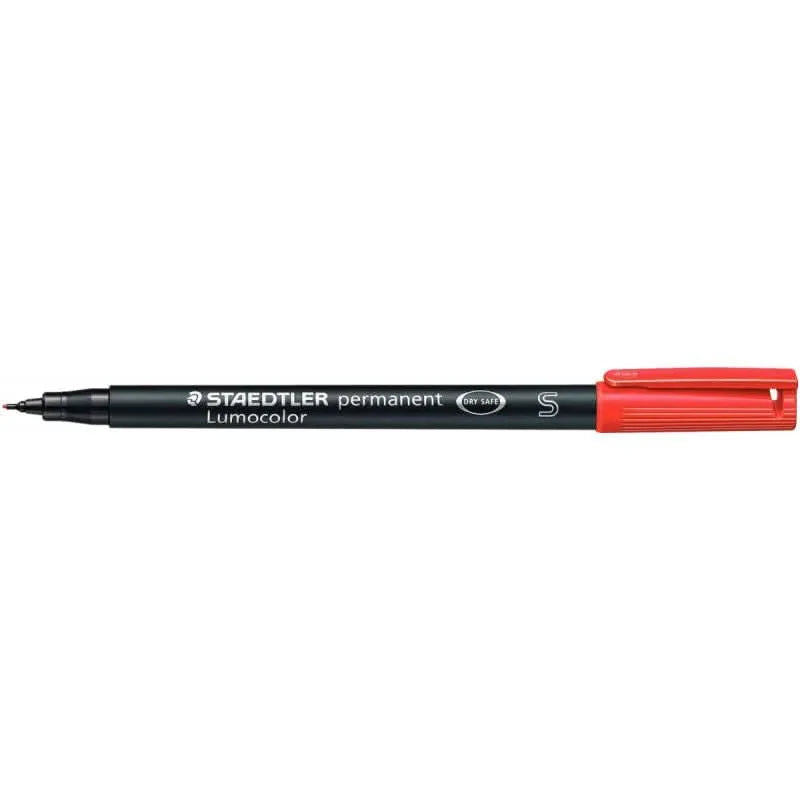 Feutre Permanent Staedtler LumoColor 313 - Pointe SuperFine 0,4 mm Rouge pour Écriture Précise