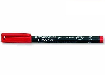 Feutre Permanent Staedtler LumoColor 313 - Pointe SuperFine 0,4 mm Rouge pour Écriture Précise