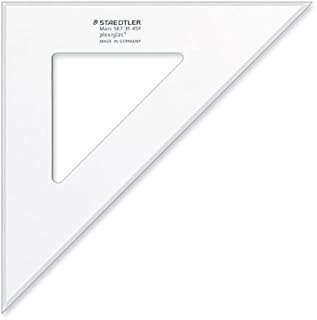 Équerre professionnelle Staedtler 31 cm 45°/45° - Plexiglas pour dessin technique et architecture