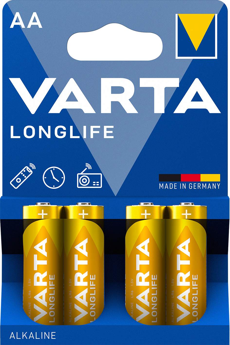 Varta LongLife Piles Alcalines AA / LR6 - Pack de 4