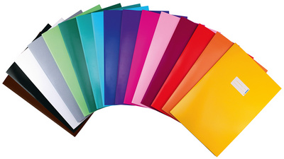 Protège-cahier Herma A4 en papier jaune - protection cahier pour école et bureau