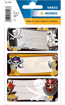 Stickers Étiquettes Adhésives HERMA Vario - Illustrées pour Nom sur Cahier - Motifs Variés