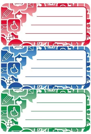 Stickers Étiquettes HERMA Vario - Adhésives Illustrées pour Nom sur Cahier, Différents Motifs