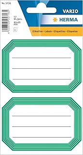 Stickers autocollants décoratifs HERMA - Différentes Couleurs pour Nom sur Cahier