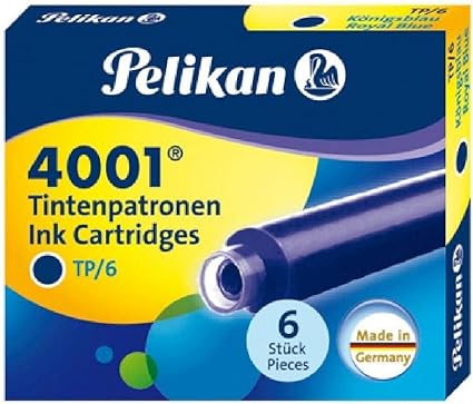 Cartouches d'encre Pelikan TP/6 - Bleu Royal 3x6 pour Stylos Plume Compatibles