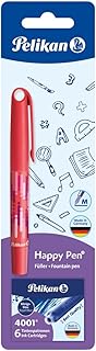 Stylo-plume Pelikan Happy Pen - Couleurs Assorties, Usage Scolaire et Bureau, Écriture Fluide