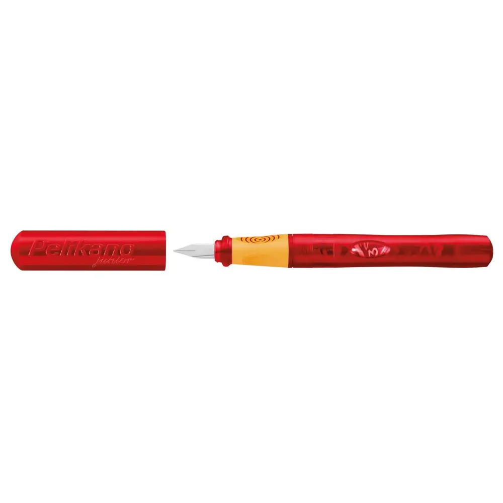 Stylo à encre Pelikan Junior P67 Gaucher Rouge translucide - Pour enfants écriture scolaire apprentissage