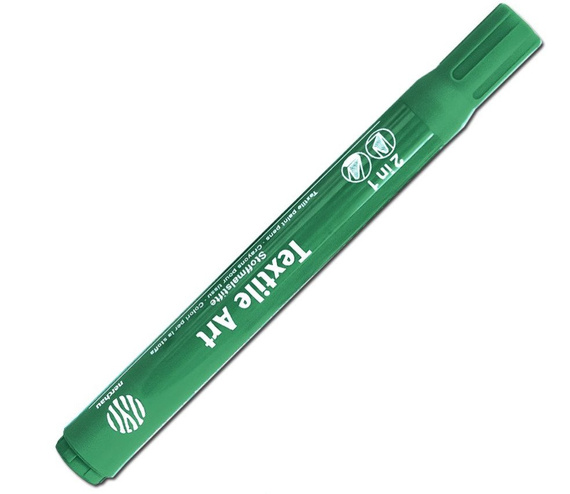 Marqueur textile Nerchaus PM08 Vert - pointe fine pour dessin et marquage sur tissu adapté aux loisirs créatifs