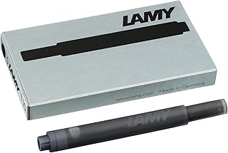 Cartouche d'encre Lamy T10 Noir - 1 Paquet de 5 pièces, Compatible avec Stylo-Plume Lamy