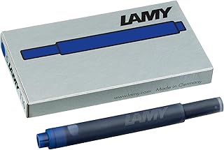Cartouches d'encre Lamy T10 - Bleue (1 sachet de 5 cartouches) pour stylos plume compatibles