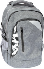 Sac à dos scolaire EBERHARD FABER X-Style - gris et noir, compartiments multiples, adapté à la rentrée scolaire et au bureau