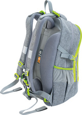 Sac à dos scolaire EBERHARD FABER X-Style - gris vert, ergonomique, pour école et organisation bureau
