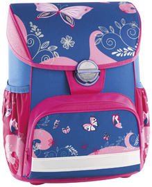 Kit cartable EBERHARD FABER EFAlino Papillon - 4 pièces pour fournitures scolaires et organisation de rentrée avec trousse et sac de sport