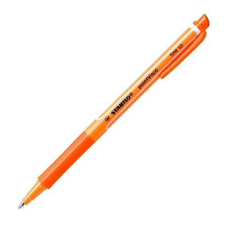 Stylo à encre gel STABILO PointVisco - Orange 1099/54 - Écriture fluide pour bureau et école