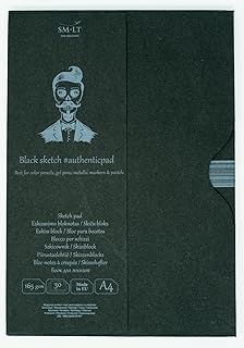 Bloc de Dessin SM-LT - Étui Noir - Format A4 - 30 Feuilles - 165 gsm - Pour Artistes et Étudiants