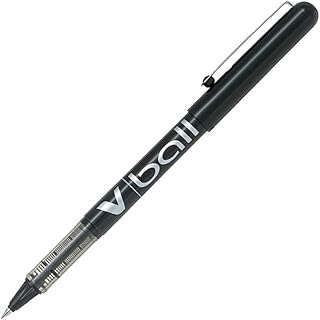 Stylo roller Pilot V-BALL 5 Noir - Pointe fine 0.5 mm pour écriture précise et fluide