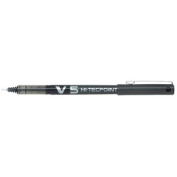 Stylo roller Pilot Hi-tecpoint V5 - encre noire fine pour écriture précise et bureau