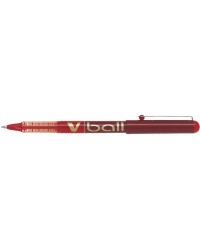 Stylo roller Pilot V-BALL 5 Rouge - Pointe fine 0.5 mm pour écriture précise et fluide