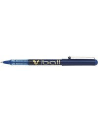 Stylo roller PILOT V Ball VB7 - pointe métal, encre bleue pour écriture fluide au bureau et à l'école