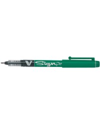 Stylo feutre Pilot V-Sign Pen - Vert Pointe moyenne 0,6 mm avec contrôle du débit d'encre pour écriture