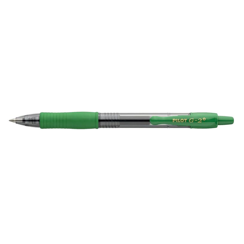 Stylo roller encre gel PILOT G2 07 vert - pointe 0,7 mm pour écriture fluide et précise en bureau et école