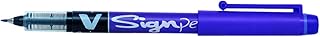 Stylo feutre Pilot V-SIGN PEN - Pointe nylon 0,6mm encre liquide violet pour écriture précise
