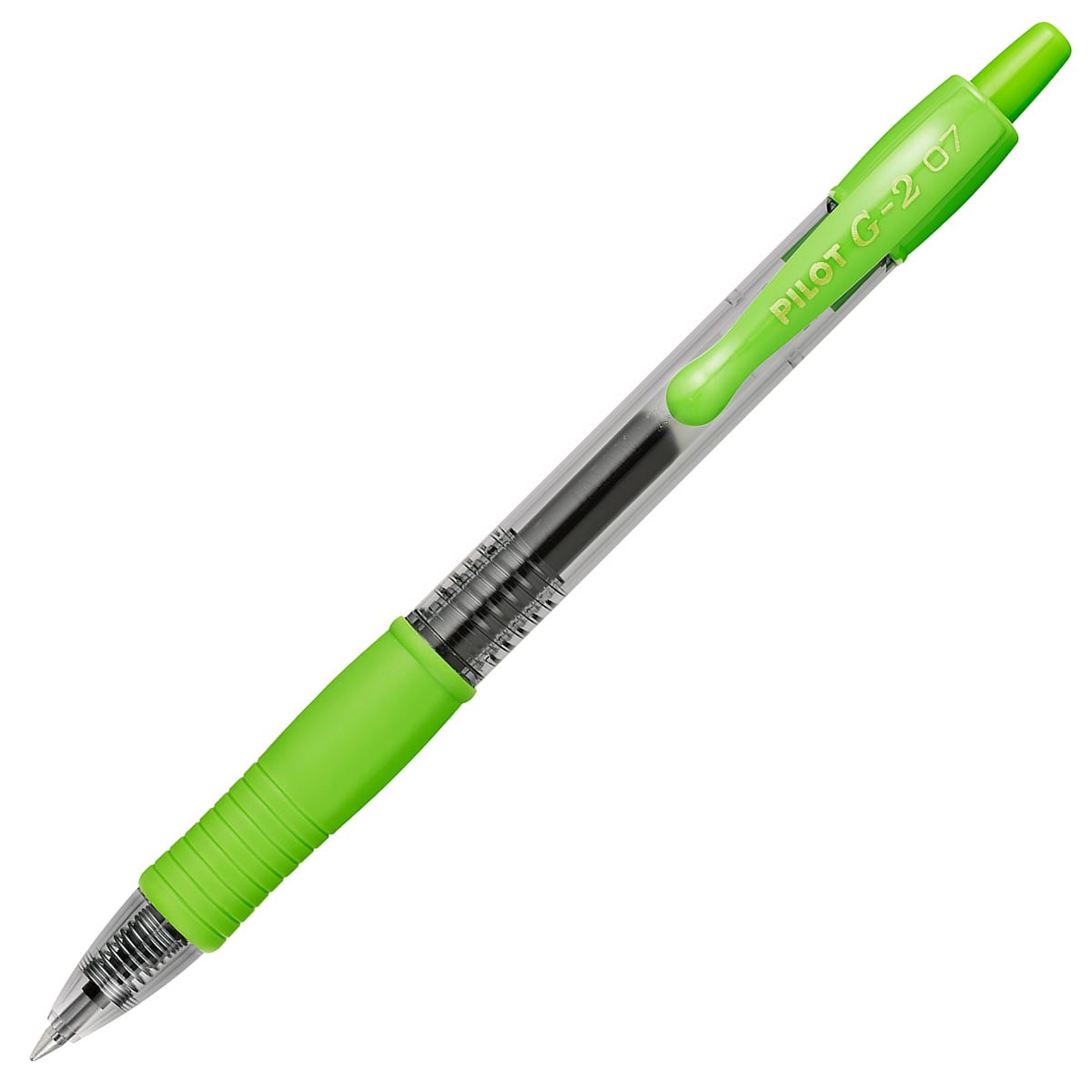 Stylo roller encre gel PILOT G2 07 vert clair - pointe 0,7 mm pour écriture fluide et précise