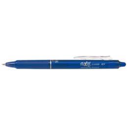Stylo roller Pilot FRIXION CLICKER 07 - 0,7 mm, rétractable, effaçable, bleu pour dessin et écriture