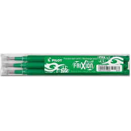 Recharge Stylo Pilot FRIXION BALL 0.5mm Vert Effaçable - Compatible avec Stylo Effaçable