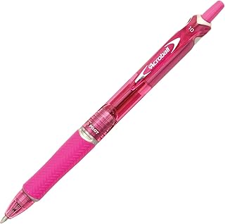 Stylo bille Pilot Acroball Begreen - Moyen Rose - Écriture fluide pour bureau et école