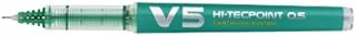 Roller rechargeable PILOT V5 Begreen - Encre liquide verte, Pointe fine, Usage bureautique et scolaire