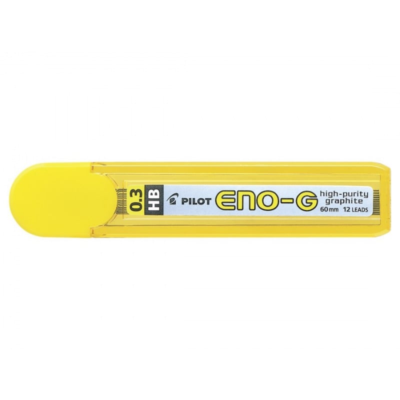 Lot de 12 mines HB Pilot ENO G - Pointe extra-fine 0.3 mm pour dessin et écriture