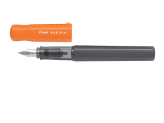 Stylo plume Pilot Kakuno orange - apprentissage écriture scolaire pour enfants et débutants