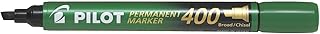Marqueur Permanent PILOT 65299 - Pointe Biseautée Large Vert pour Écriture et Marquage
