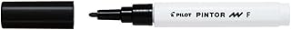 Marqueur peinture Pilot Pintor à pointe fine - Noir, 0,7 mm, encre opaque pour toutes surfaces