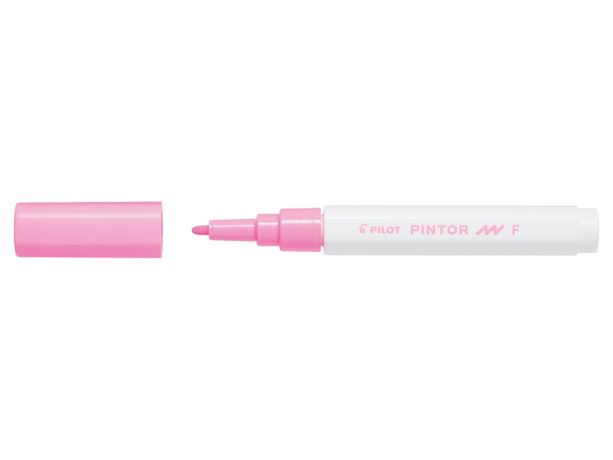 Marqueur peinture Pilot Pintor - Pointe fine 1.0 mm Rose fluo, encre opaque toutes surfaces