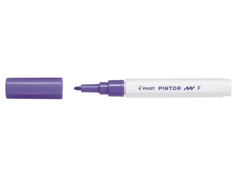Marqueur peinture Pilot Pintor - Pointe fine 1.0 mm Violet, encre opaque pour toutes surfaces