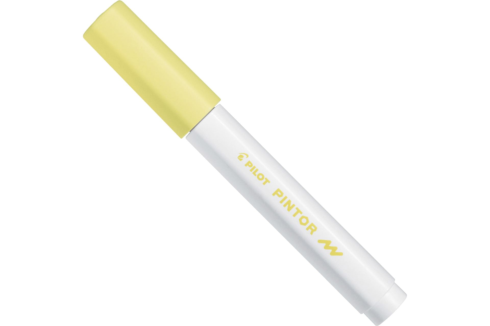 Marqueur peinture Pilot Pintor - Pointe fine 1.0 mm Jaune pastel, encre opaque pour loisirs créatifs toutes surfaces