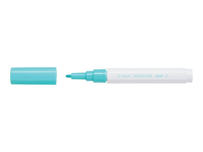 Marqueur peinture Pilot Pintor - Pointe fine 1.0 mm Vert pastel, encre opaque pour loisirs créatifs toutes surfaces