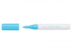 Marqueur peinture Pilot Pintor - Pointe fine 1.0 mm Bleu pastel, encre opaque pour loisirs créatifs toutes surfaces