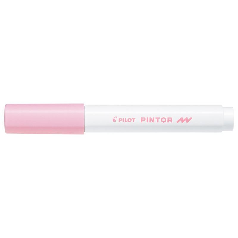 Marqueur peinture Pilot Pintor - Pointe fine 1.0 mm Rose pastel, encre opaque toutes surfaces